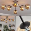 hofstein Gastor Plafonnier 74 cm Ambre, Clair, 6 lumières