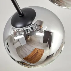 hofstein Gastor Plafonnier 87 cm Chrome, Clair, 8 lumières