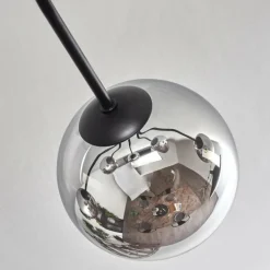 hofstein Gastor Plafonnier 74 cm Chrome, Clair, Fumé, 6 lumières