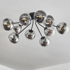 hofstein Gastor Plafonnier 83 cm Chrome, Clair, 10 lumières