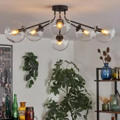 hofstein Gastor Plafonnier 74 cm Clair, 6 lumières