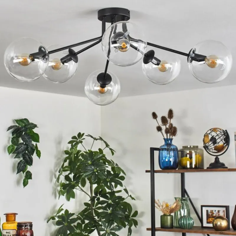 hofstein Gastor Plafonnier 74 cm Clair, 6 lumières