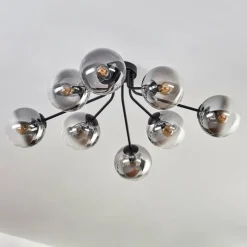 hofstein Gastor Plafonnier 87 cm Clair, Fumé, 8 lumières