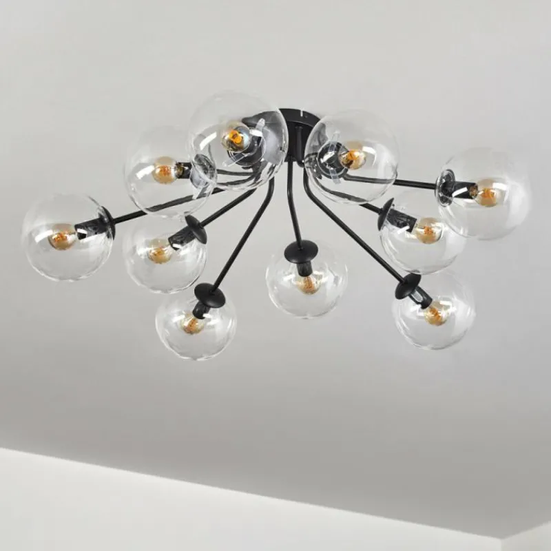 hofstein Gastor Plafonnier 83 cm Clair, 10 lumières