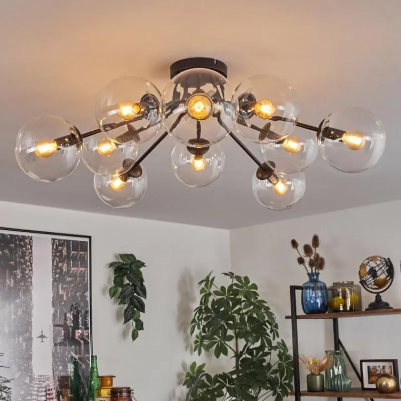 hofstein Gastor Plafonnier 83 cm Clair, 10 lumières