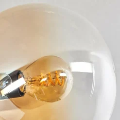 hofstein Gastor Plafonnier Ambre, Clair, 12 lumières