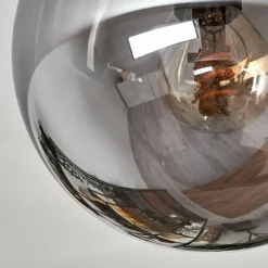 hofstein Gastor Plafonnier, Boule lumineuse Chrome, Fumé, 6 lumières