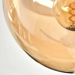 hofstein Gastor Plafonnier, Boule lumineuse Ambre, 6 lumières