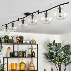 hofstein Gastor Plafonnier, Boule lumineuse Clair, 6 lumières