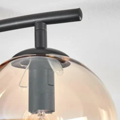 hofstein Gastor Plafonnier, Boule lumineuse Ambre, 2 lumières
