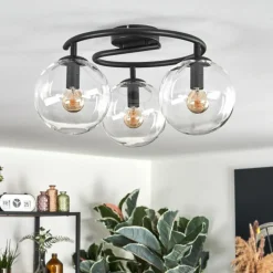 hofstein Gastor Plafonnier, Boule lumineuse Clair, 3 lumières