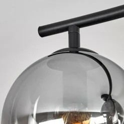 hofstein Gastor Plafonnier, Boule lumineuse Clair, Fumé, 4 lumières