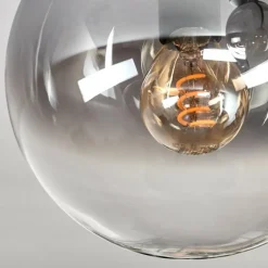 hofstein Gastor Plafonnier, Boule lumineuse Clair, Fumé, 4 lumières