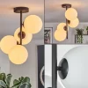 hofstein Gastor Plafonnier, Boule lumineuse Transparent, 4 lumières