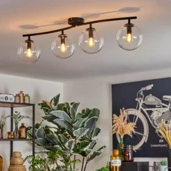 hofstein Gastor Plafonnier, Boule lumineuse Clair, 4 lumières