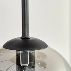 Suspension Verre Fumé-hofstein Gastor Plafonnier, Boule lumineuse Fumé, 9 lumières