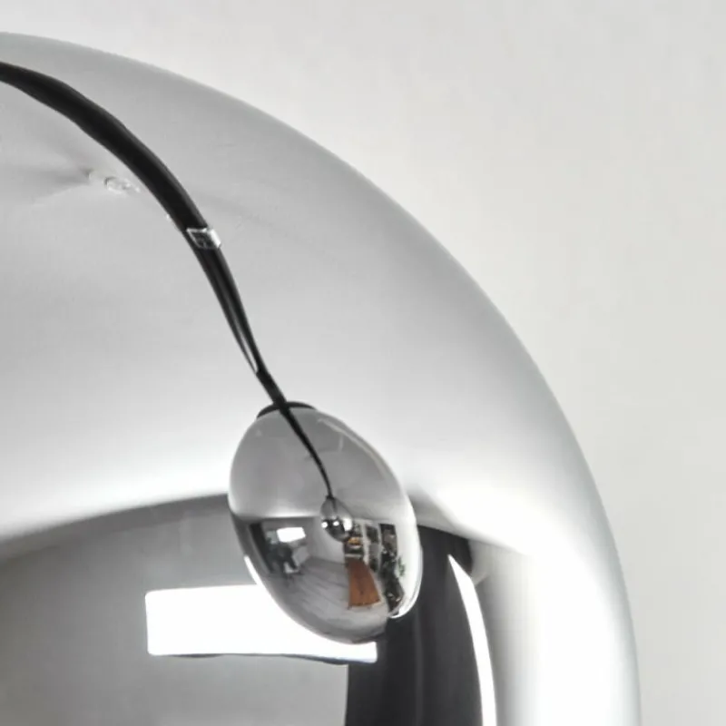 hofstein Gastor Plafonnier, Boule lumineuse Chrome, Fumé, 6 lumières