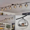 hofstein Gastor Plafonnier, Boule lumineuse Chrome, Clair, Fumé, 6 lumières