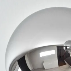 Suspension Verre Fumé-hofstein Gastor Plafonnier, Boule lumineuse 80 cm Chrome, Fumé, 6 lumières