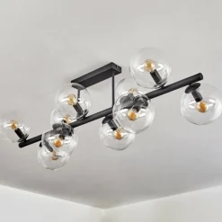 hofstein Gastor Plafonnier, Boule lumineuse Clair, 10 lumières