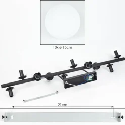 hofstein Gastor Plafonnier, Boule lumineuse Blanc, 10 lumières