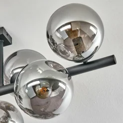 hofstein Gastor Plafonnier, Boule lumineuse Fumé, 8 lumières