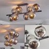 hofstein Gastor Plafonnier, Boule lumineuse Chrome, Fumé, 8 lumières