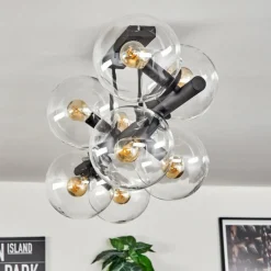 hofstein Gastor Plafonnier, Boule lumineuse Clair, 8 lumières