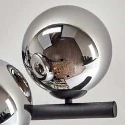 hofstein Gastor Plafonnier, Boule lumineuse Chrome, Fumé, 8 lumières