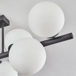 hofstein Gastor Plafonnier, Boule lumineuse Blanc, 8 lumières