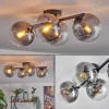 hofstein Gastor Plafonnier, Boule lumineuse Clair, Fumé, 4 lumières