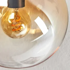 hofstein Gastor Plafonnier, Boule lumineuse Ambre, Clair, 4 lumières