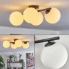 hofstein Gastor Plafonnier, Boule lumineuse Blanc, 4 lumières