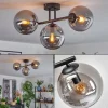 hofstein Gastor Plafonnier, Boule lumineuse Fumé, 3 lumières