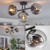 hofstein Gastor Plafonnier, Boule lumineuse Chrome, Clair, Fumé, 3 lumières