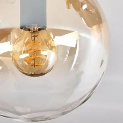 Lampes Dorées-hofstein Gastor Plafonnier, Boule lumineuse Or, Noir, 3 lumières