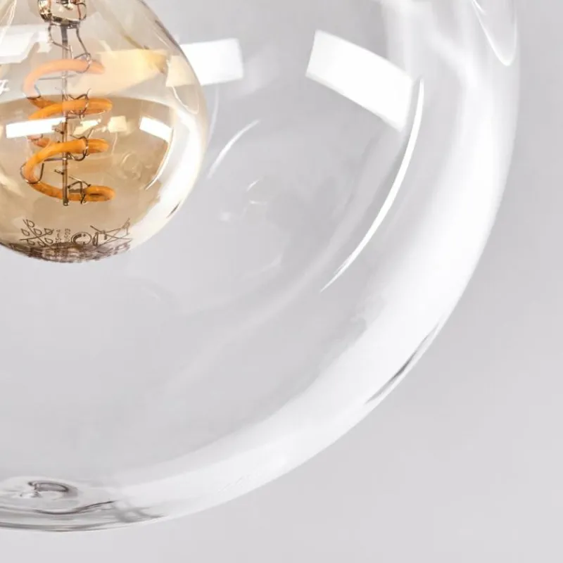 hofstein Gastor Plafonnier, Boule lumineuse 42 cm Or, Noir, 3 lumières