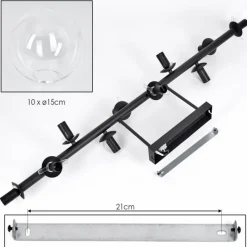 hofstein Gastor Plafonnier, Boule lumineuse Clair, 10 lumières