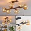 hofstein Gastor Plafonnier, Boule lumineuse Ambre, Clair, 6 lumières