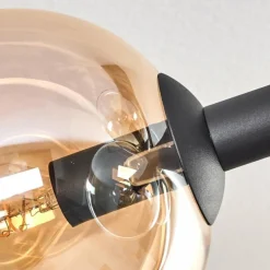 hofstein Gastor Plafonnier, Boule lumineuse Ambre, Clair, 6 lumières