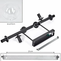 hofstein Gastor Plafonnier, Boule lumineuse Clair, 6 lumières