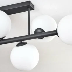 hofstein Gastor Plafonnier, Boule lumineuse Blanc, 6 lumières