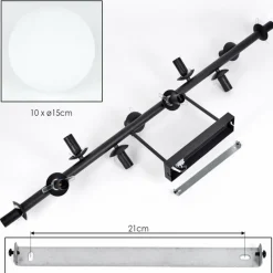 hofstein Gastor Plafonnier, Boule lumineuse Blanc, 10 lumières