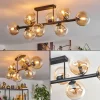 hofstein Gastor Plafonnier, Boule lumineuse Ambre, Clair, 8 lumières