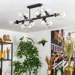 hofstein Gastor Plafonnier, Boule lumineuse Clair, 8 lumières