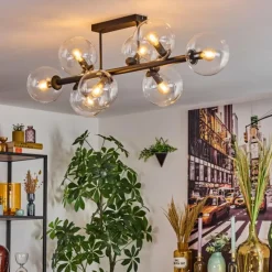 hofstein Gastor Plafonnier, Boule lumineuse Clair, 8 lumières