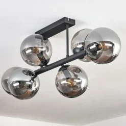 hofstein Gastor Plafonnier, Boule lumineuse Fumé, 6 lumières