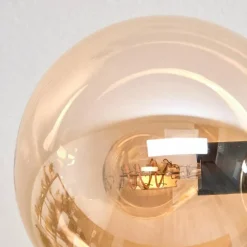 hofstein Gastor Plafonnier, Boule lumineuse Ambre, 6 lumières