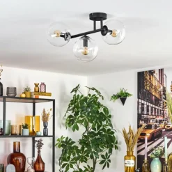 hofstein Gastor Plafonnier, Boule lumineuse Clair, 3 lumières