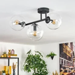 hofstein Gastor Plafonnier, Boule lumineuse Clair, 3 lumières